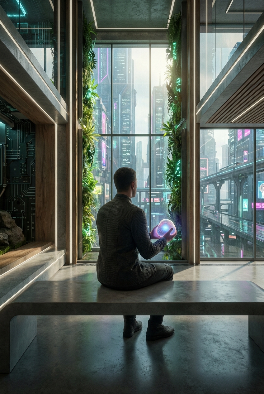 Crafting Cyberpunk: Storytelling in a Dystopian Future — Art Print