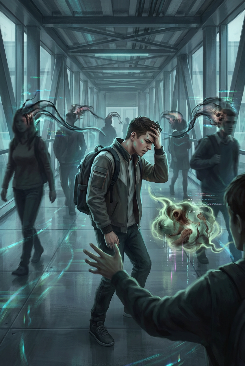 Static in the Hallways — Art Print