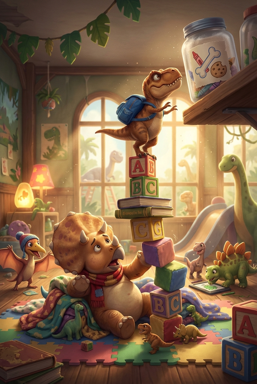 Dinosaur Daycare — Phone Wallpaper