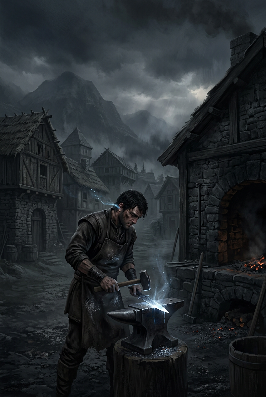 Soot and Severed Grace — Art Print
