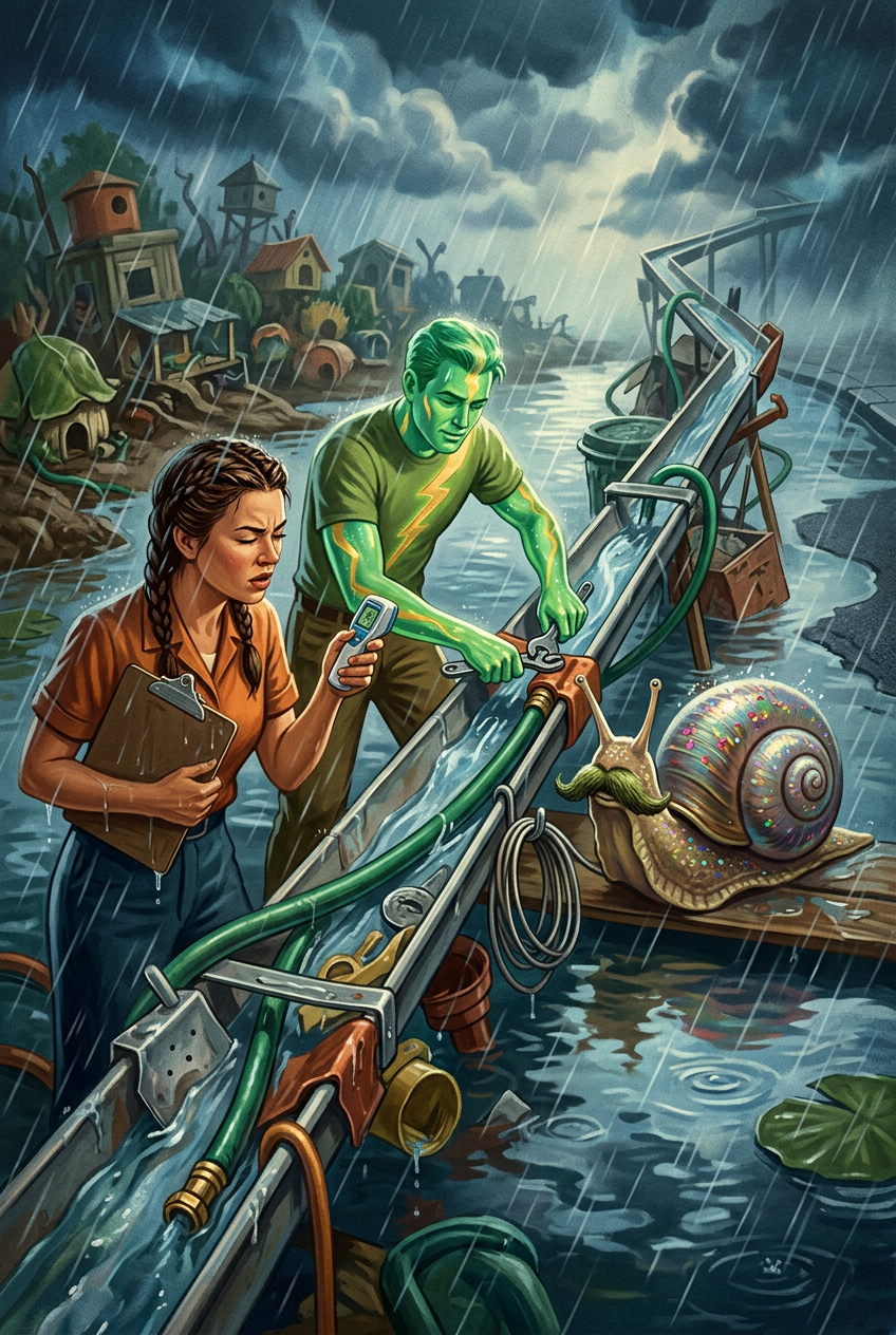 Saving the Snail-Ville Sea — Phone Wallpaper