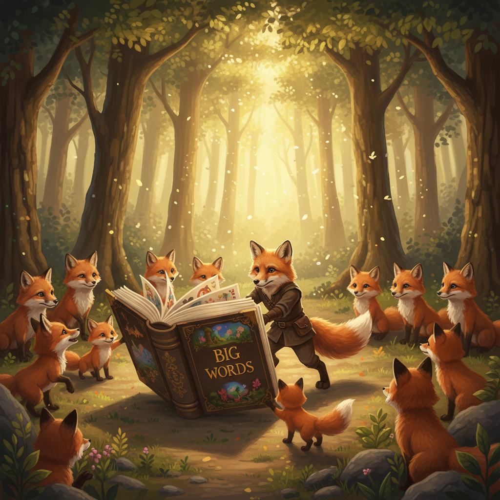 Little Fox, Big Words — Ch.5: Little Fox Drags Big Book