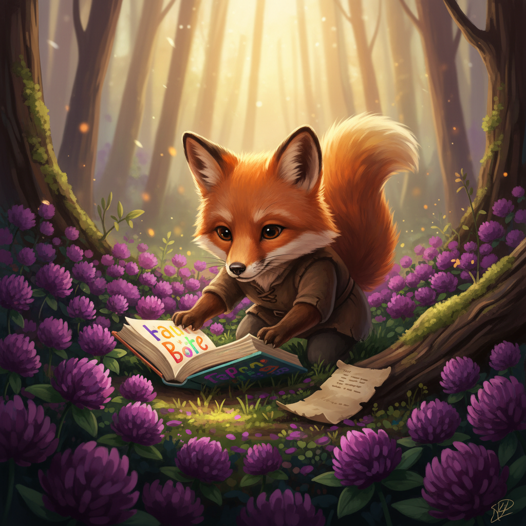 Little Fox, Big Words — Ch.8: Fox finds hidden treasure