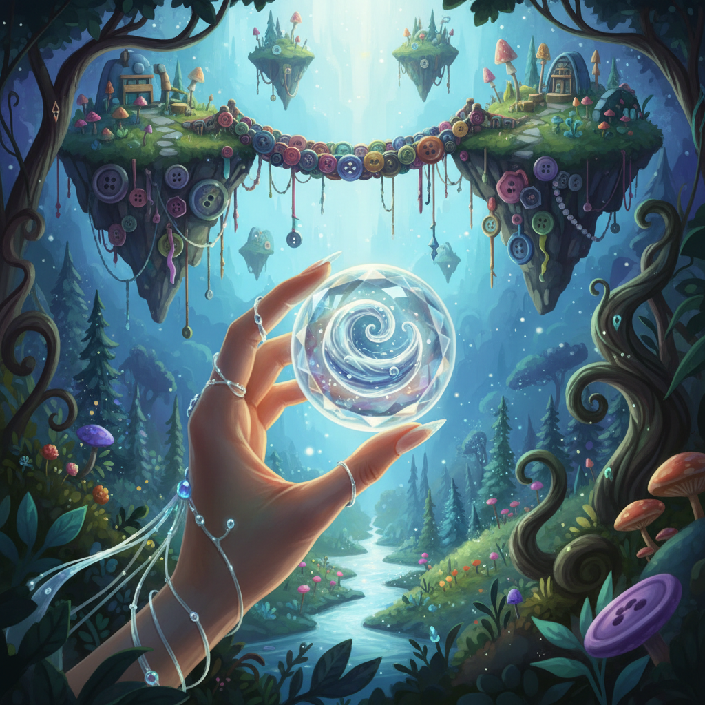 Twinkle and the Button Bridge — Ch.1: Mysterious Button Emerges