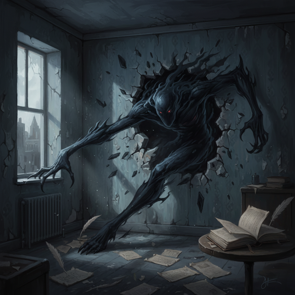 Spiritscribe — Ch.2: Shadow Entity Bleeds Through Wall