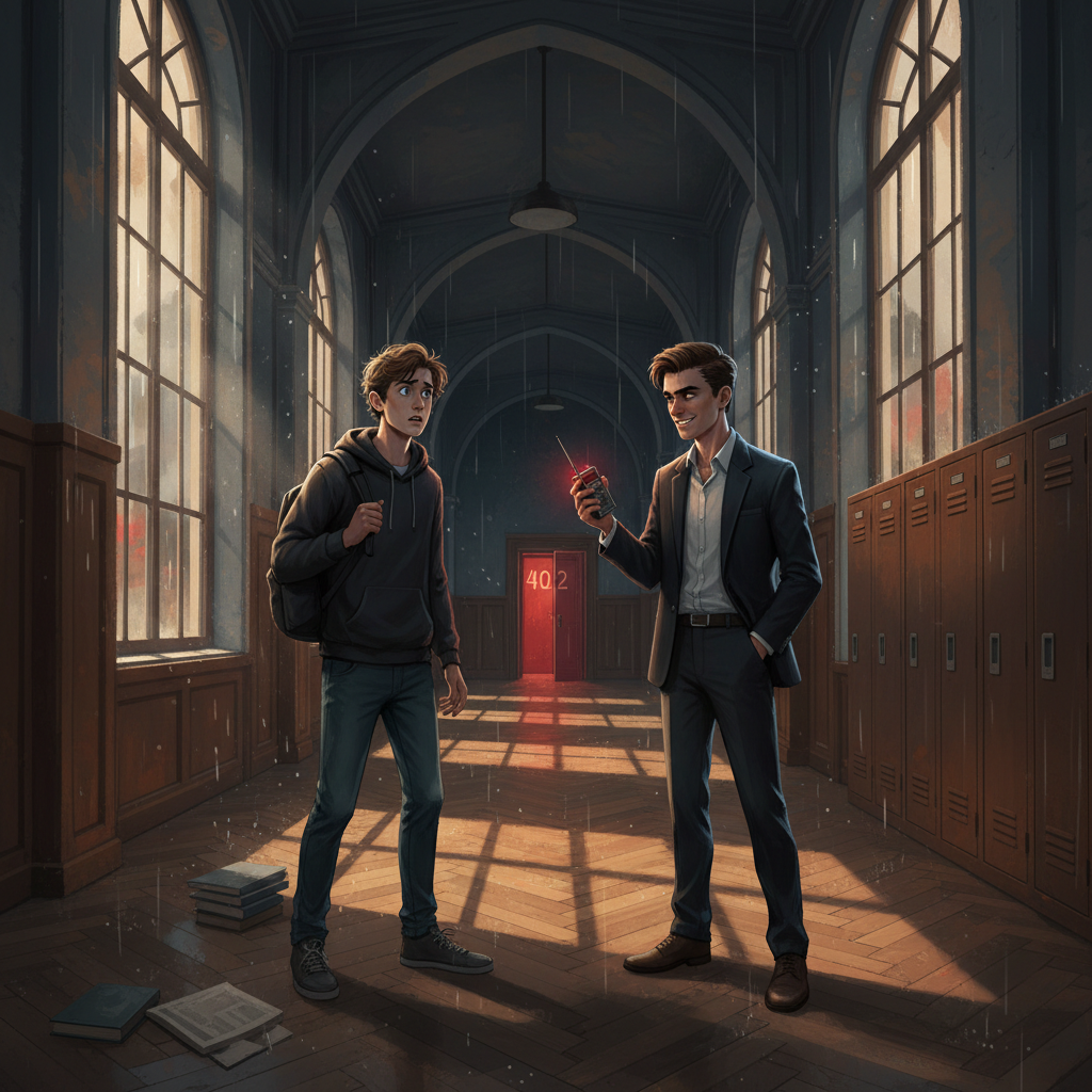 Locker 402 — Ch.2: Confrontation in the hallway