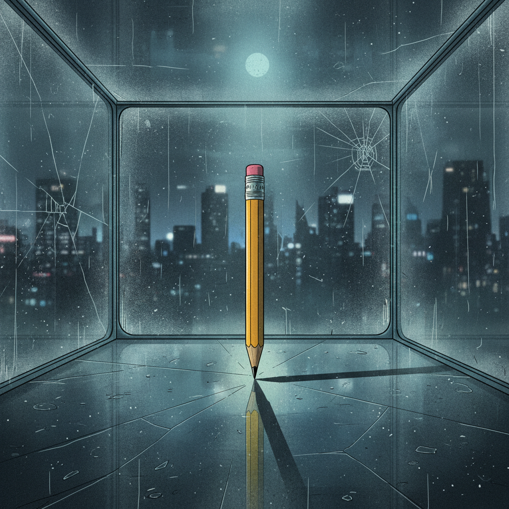 The Glass Room — Ch.2: Pencil defies gravity